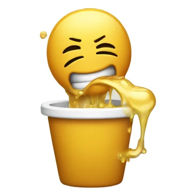 Vomiting honey joyfully  sticker