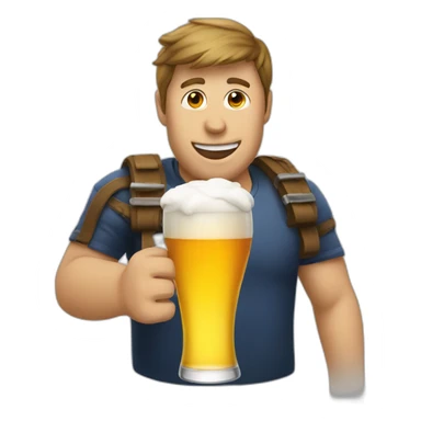 Ishowspeed drinking a beer sticker