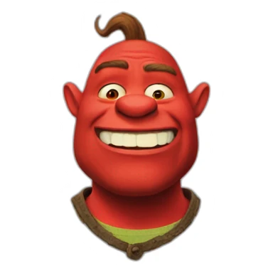red-shrek sticker