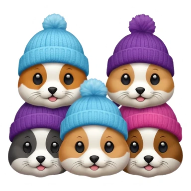 Winter Beanie Pets sticker