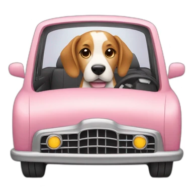 Dog drive in a car sticker