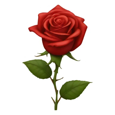 red rose over cross sticker