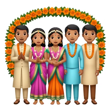 indian engagement ceremony sticker