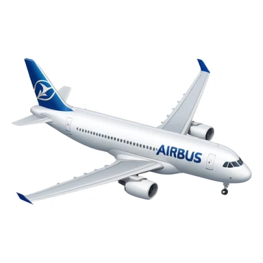 Airbus A320 of Airbus company sticker