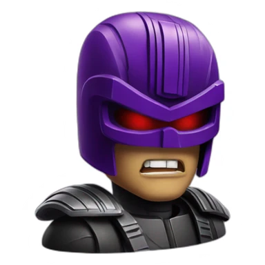 scary wine purple judge dredd sticker