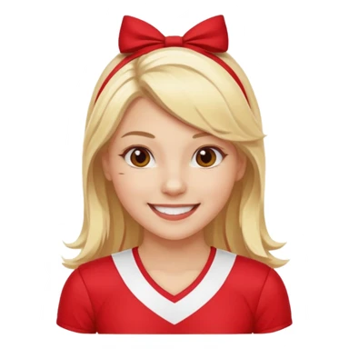 cheer leader cloth sticker