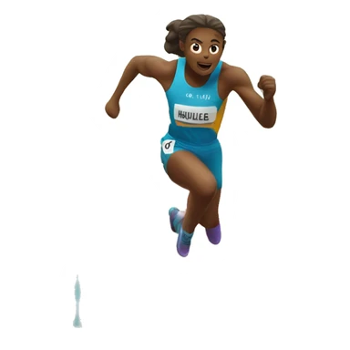 track and field hurdle sticker