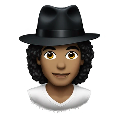 michael jackson wearing his iconic fedora  sticker