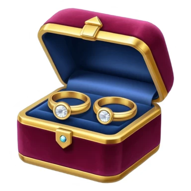 Couple of ring in box sticker