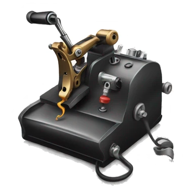 A tattoo machine in action  sticker