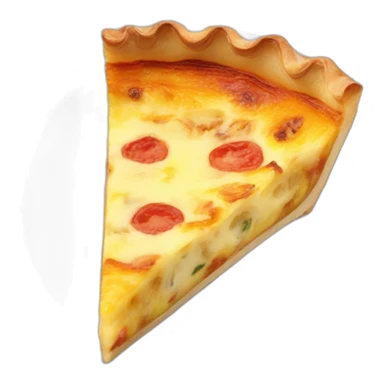Quiche lorraine slice sticker