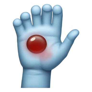 Hurt finger sticker
