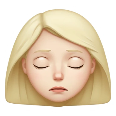 very sleepy and exhausted face sticker