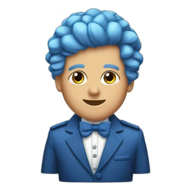 Érice zemour en gobelin lance est un bandeau bleu sticker