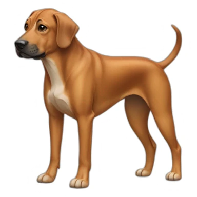 Dog Canine Rhodesian Rigdeback Full-height sticker