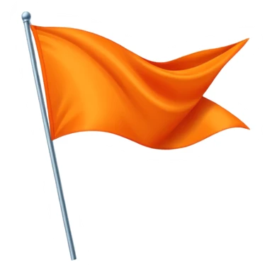 Double triangular orenge Flag sticker