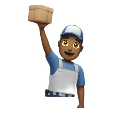 delivery guy sticker