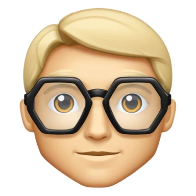 hexagon glasses sticker