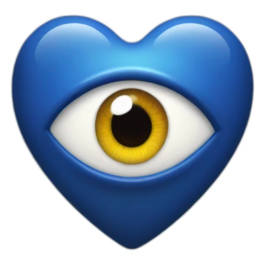 Evil eye heart sticker