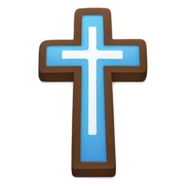 church cross but it's a venmo logo app sticker