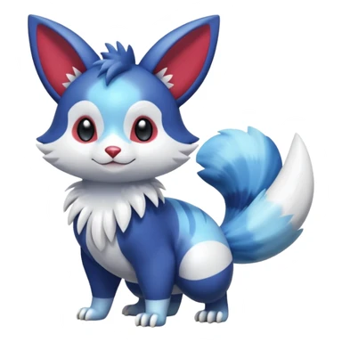 Shiny Exotic Colorful Gradients Furret-Meowstic-Zangoose-Hybrid (Full body) sticker