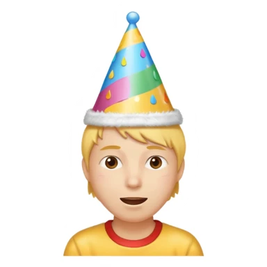 Emoji  (précisément celui-ci😅i)emoji goutte de sueur😅qui fête anniversaire  sticker