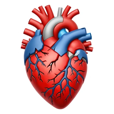 coracao anatomico rachado no meio sticker