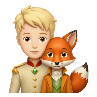 Pequeno Príncipe e a raposa sticker