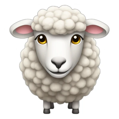 a sheep doing programming sticker