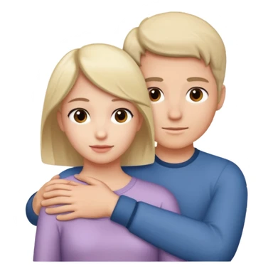 Hand on placed on somebody else’s shoulder to support  sticker