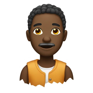 broke poor black person sticker