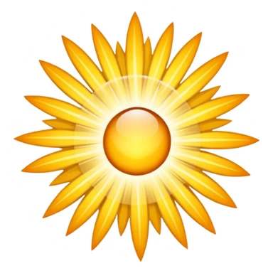 quasar, bright core with radiating beams sticker