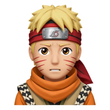 Naruto with Palästin sticker