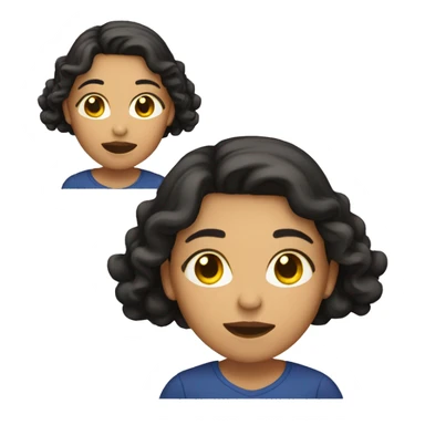 Latina with light skin singing  sticker