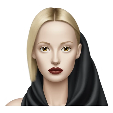 balenciaga model looks like very strange and oversize dark cloth sticker