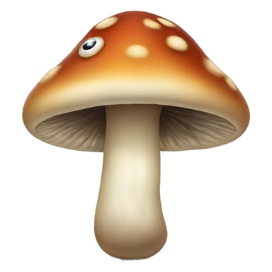 mushroom with eyes sticker