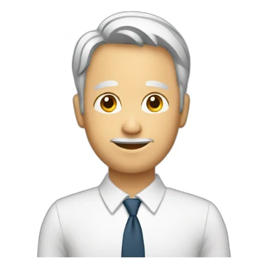 man holding document sticker