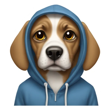 Dog wearing sandiego hoodie sticker