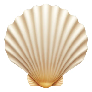 Scallop shell sticker