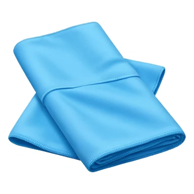 blue microfiber cloth in kitchen sticker