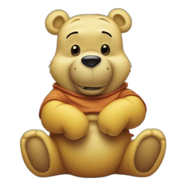 spooky winnie the pooh sticker