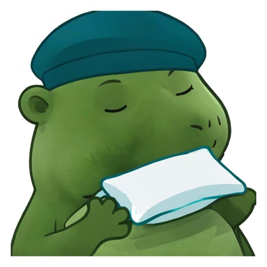 Sleep, Gummybear, tired sticker