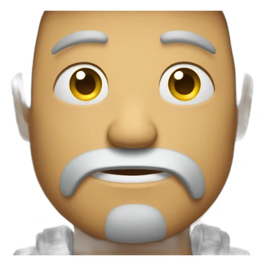 Schadenfreude emoji face sticker