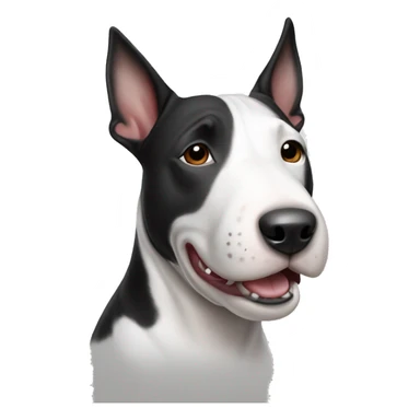 Bull Terrier Black and White sticker
