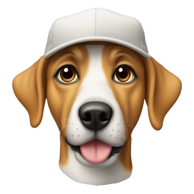 Dog with dad hat sticker