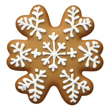 Gingerbread cookie with white icing  sticker