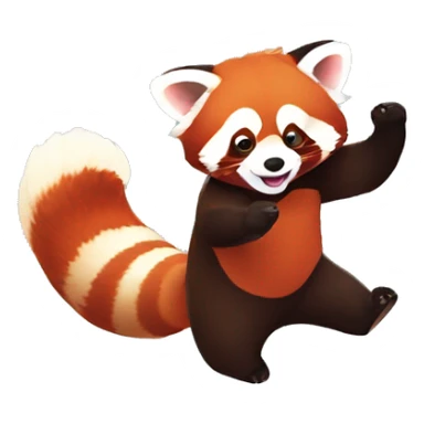 Red panda Dancing gif sticker