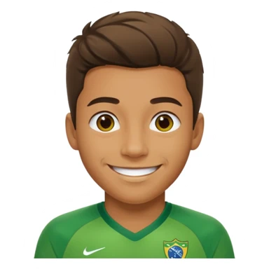 polera brasil verde corta sticker