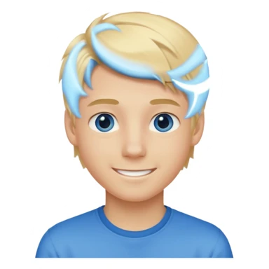 Teenage boy, blond, blue eyes sticker
