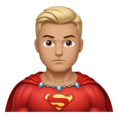 superhero with necklace sticker